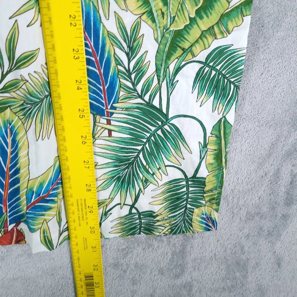 Tori Richard Uniform Hawaiian Shirt Mens Large Hawaiian Aloha Camp Resort Cruise
